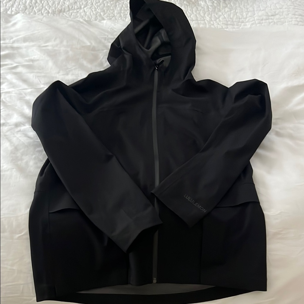 lululemon Hooded Black Utility Rain Jacket